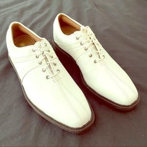 White Leather Golf Shoes Men’s